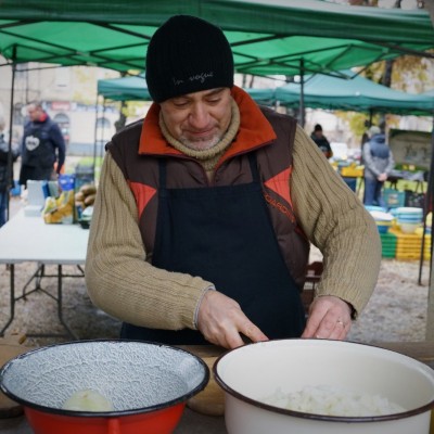 Főzés a piacon